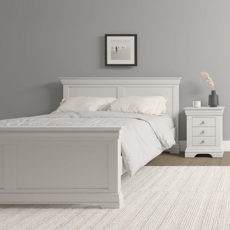 Bordeaux Bed High Foot End- Ivory