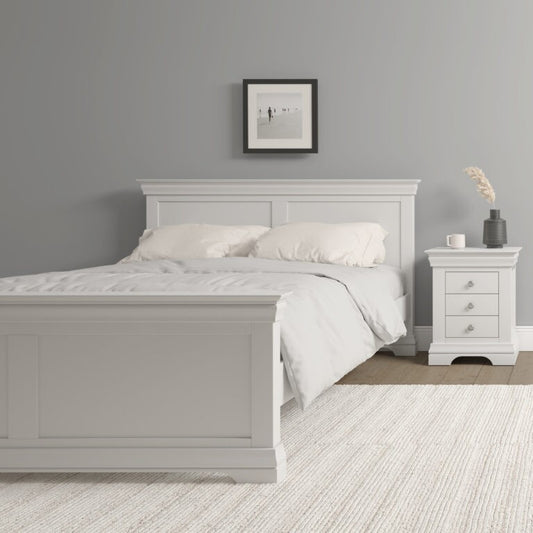 Bordeaux Bed High Foot End- Ivory