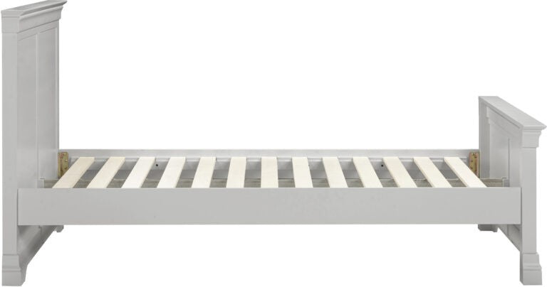 Bordeaux Bed High Foot End- Pebble Grey