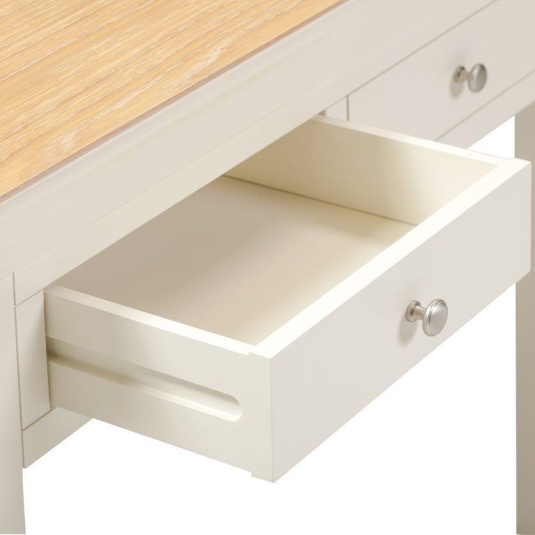 Bordeaux Console Table- Ivory/ Oak