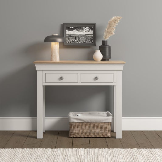 Bordeaux Console Table- Ivory/ Oak