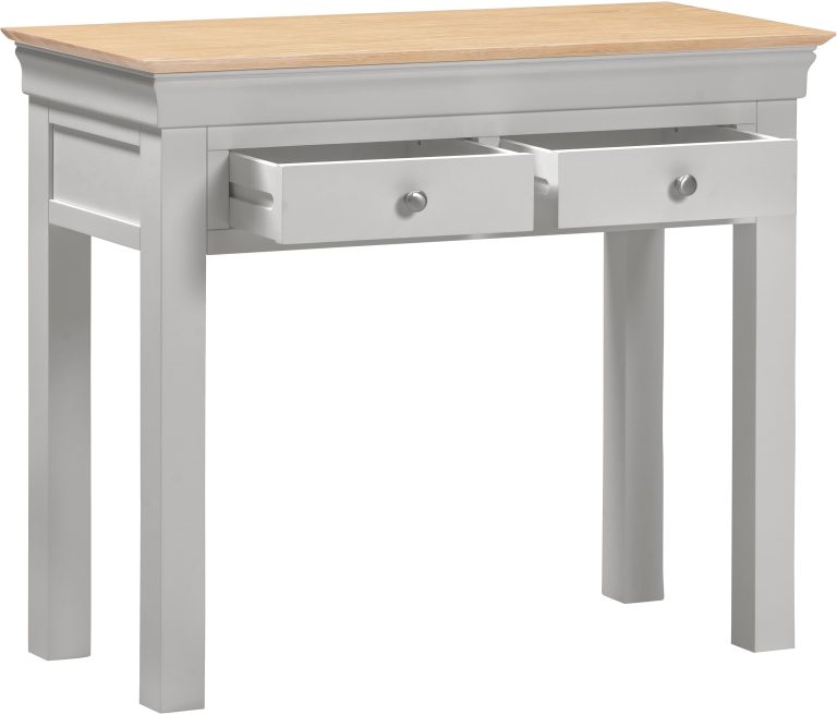 Bordeaux Console Table- Pebble Grey/Oak