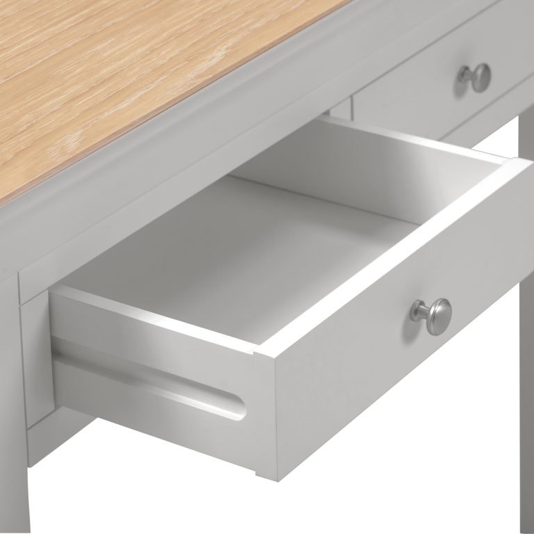 Bordeaux Console Table- Pebble Grey/Oak