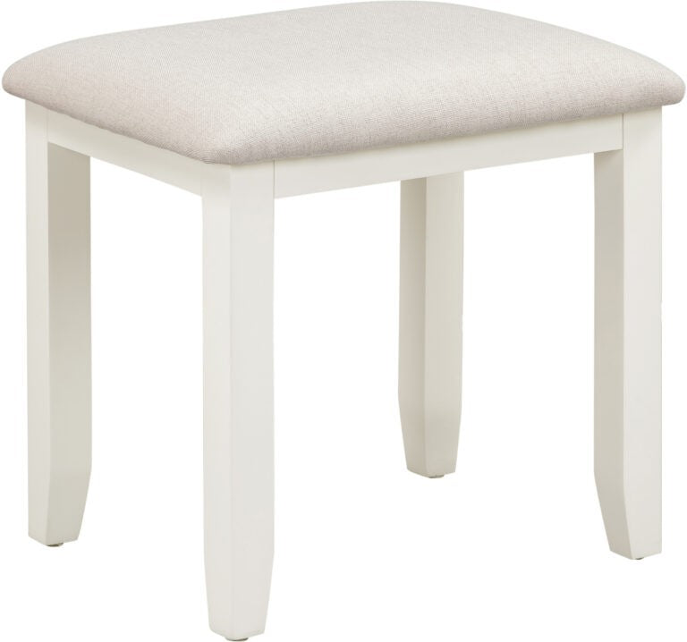 Bordeaux 3 Drawer Dressing Table Set- Ivory/Oat Fabric