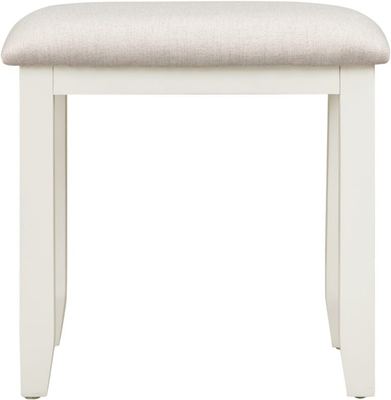 Bordeaux 3 Drawer Dressing Table Set- Ivory/Oat Fabric