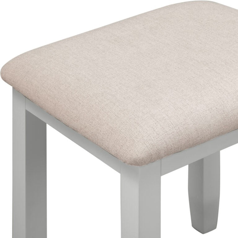Bordeaux 3 Drawer Dressing Table Set- Pebble Grey