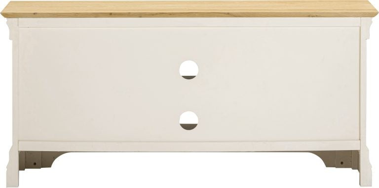 Bordeaux Small TV Stand- Ivory/Oak