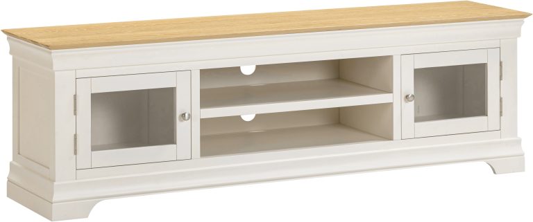 Bordeaux TV Stand- Ivory/Oak