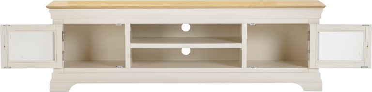 Bordeaux TV Stand- Ivory/Oak