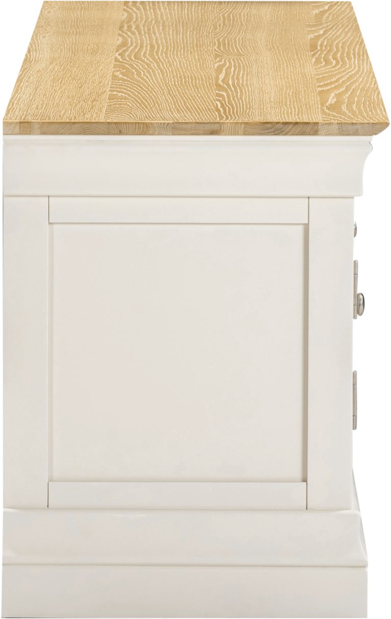 Bordeaux TV Stand- Ivory/Oak