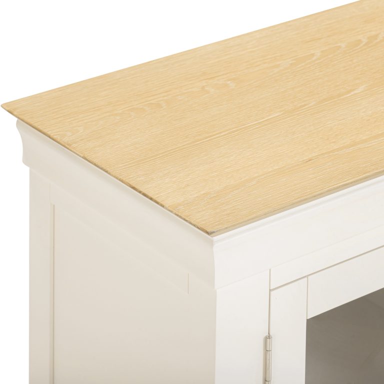 Bordeaux TV Stand- Ivory/Oak