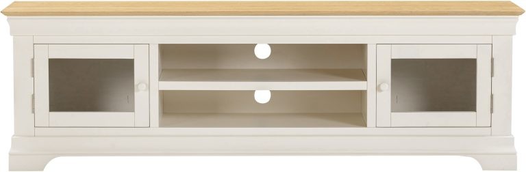 Bordeaux TV Stand- Ivory/Oak