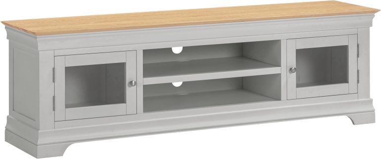 Bordeaux TV Stand- Pebble Grey/Oak
