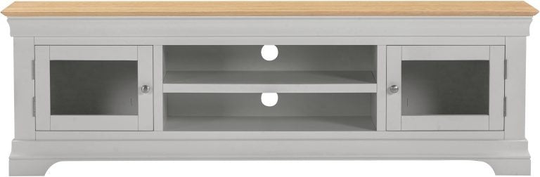 Bordeaux TV Stand- Pebble Grey/Oak