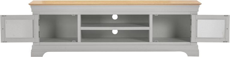 Bordeaux TV Stand- Pebble Grey/Oak