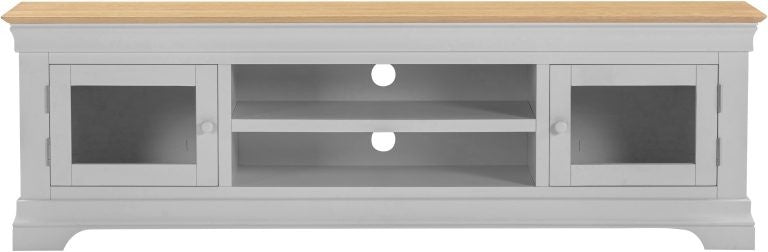 Bordeaux TV Stand- Pebble Grey/Oak
