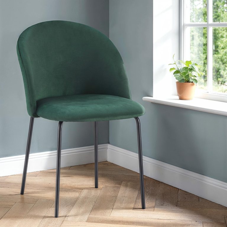 Boston Chairs x 4 - Emerald Green Velvet