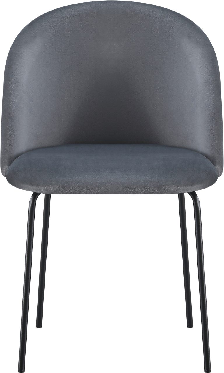 Boston Chairs x 4 - Grey Velvet