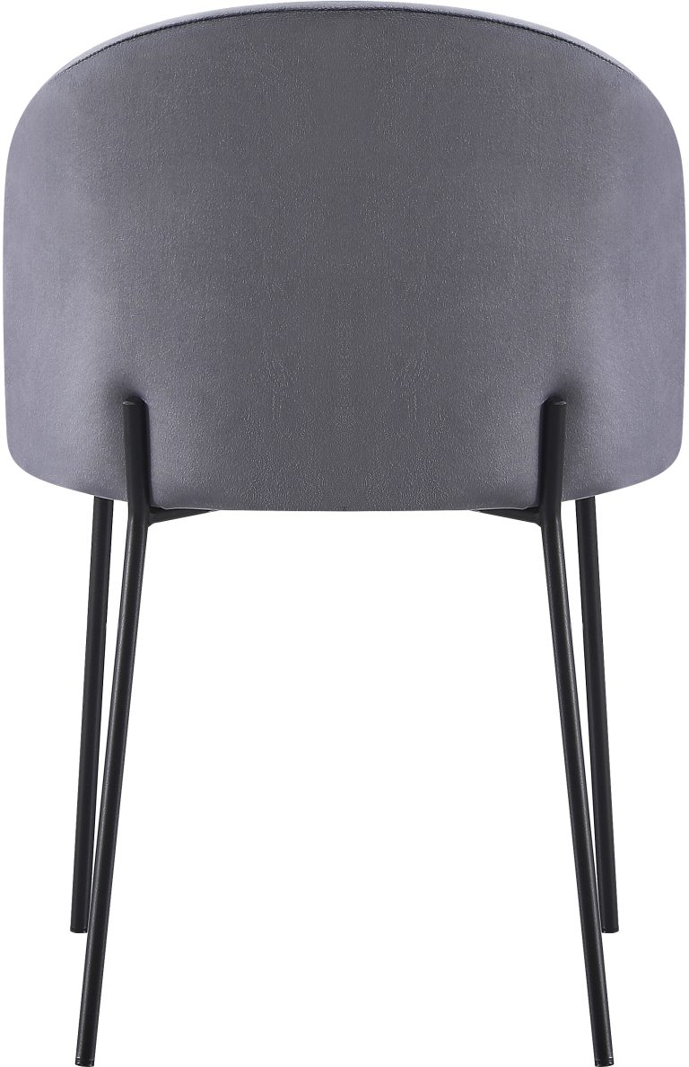 Boston Chairs x 4 - Grey Velvet