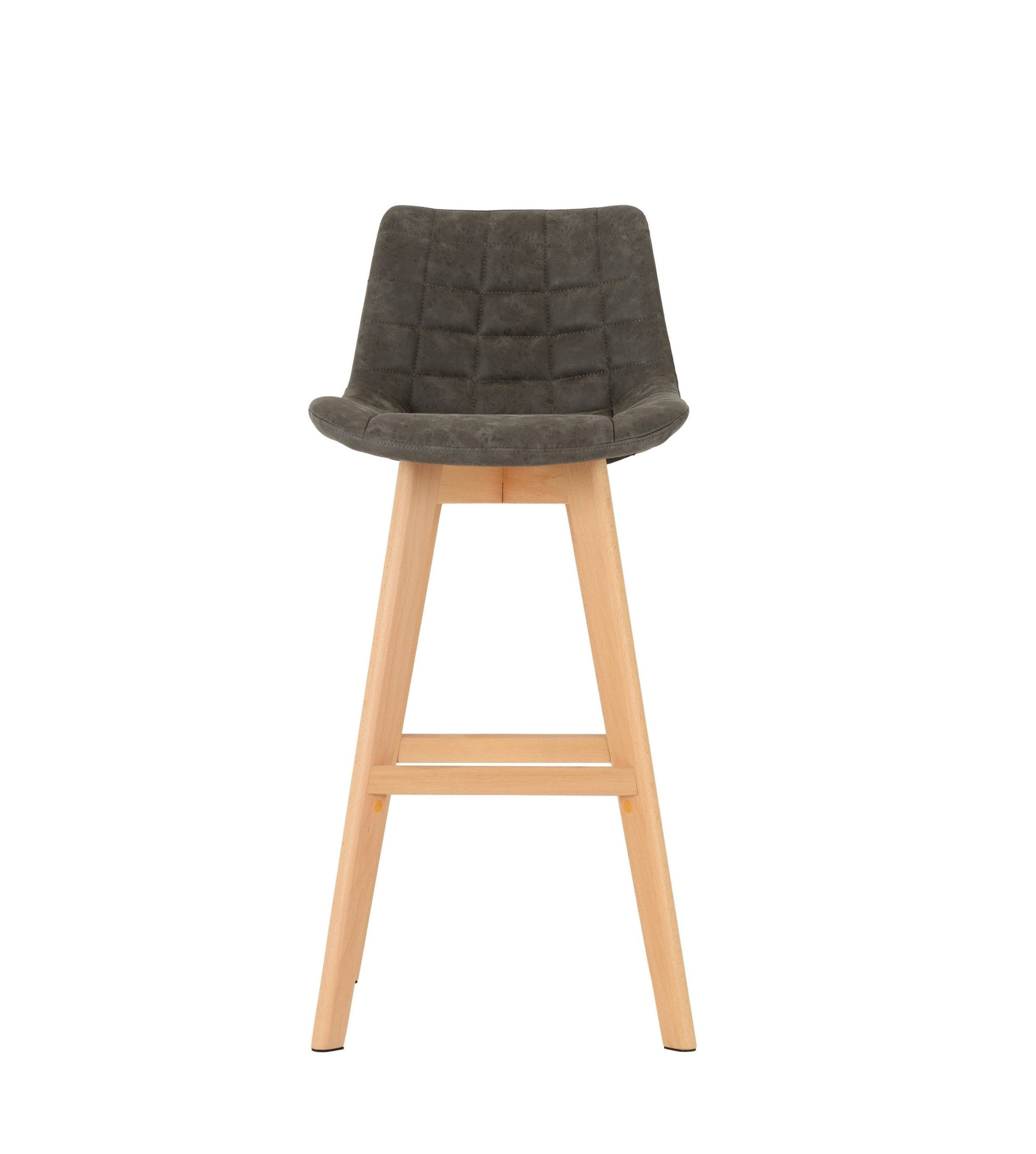 Brisbane Bar Chair  Grey Faux Leather