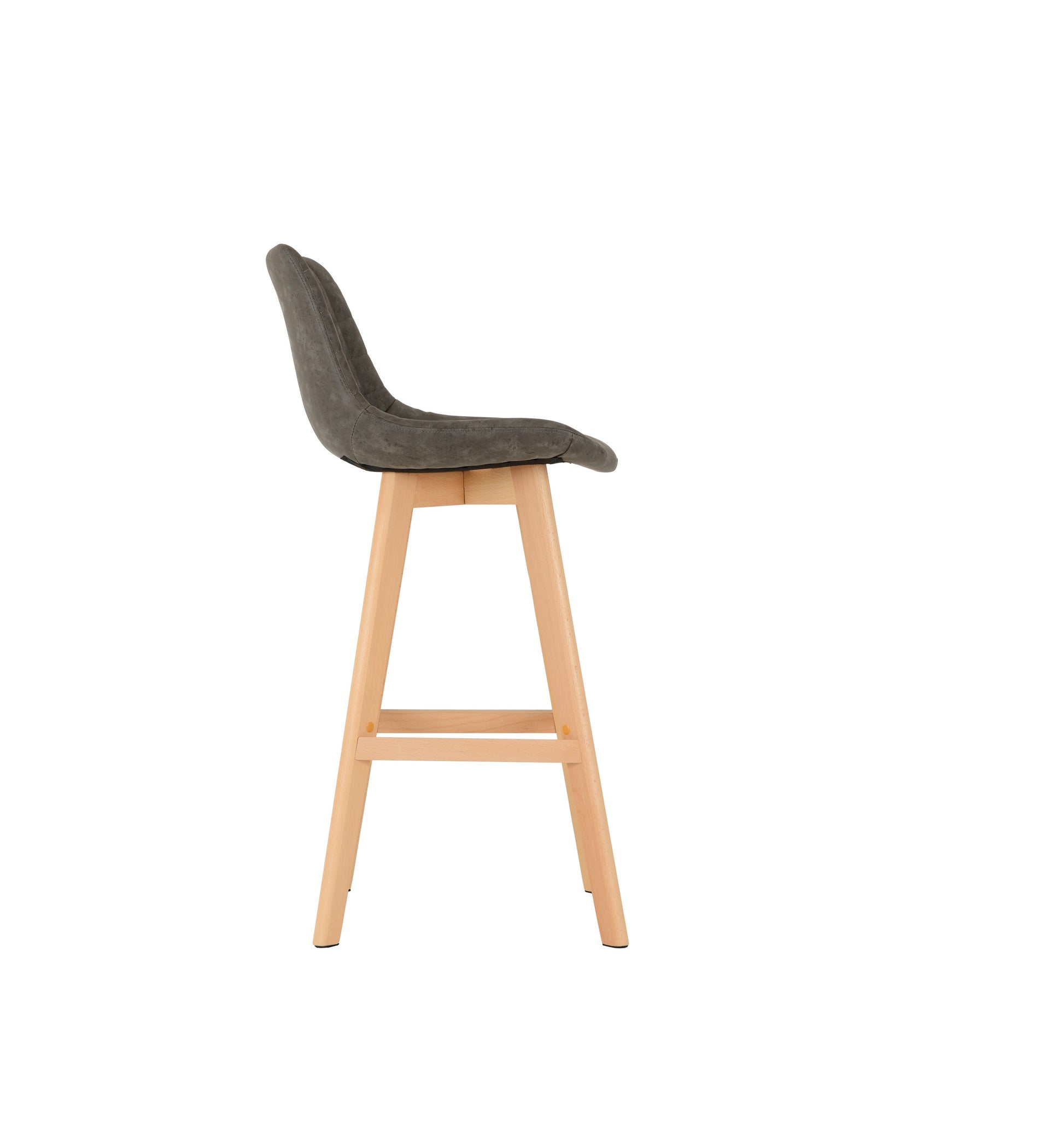 Brisbane Bar Chair  Grey Faux Leather