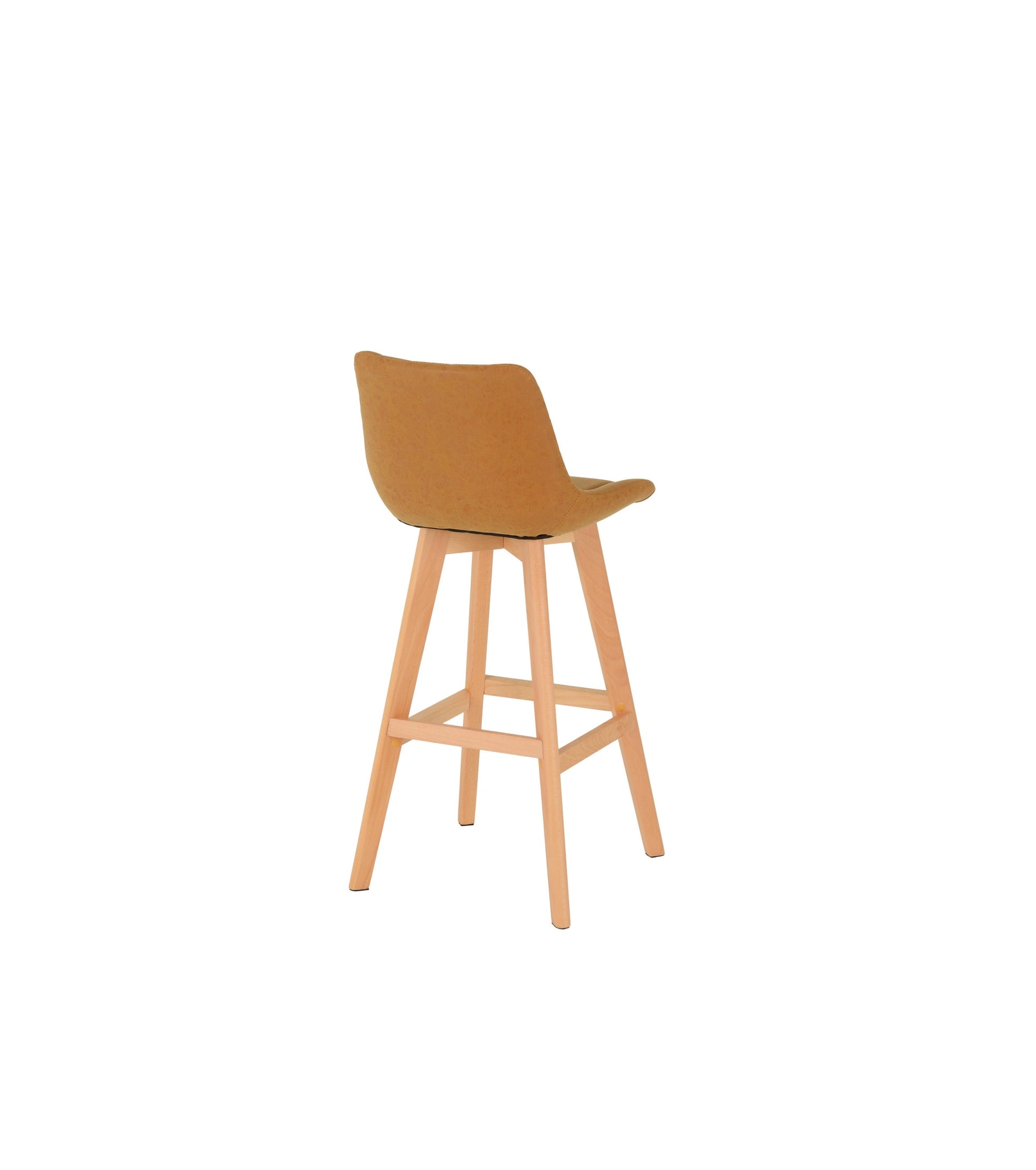 Brisbane Bar Chair Mustard Faux Leather