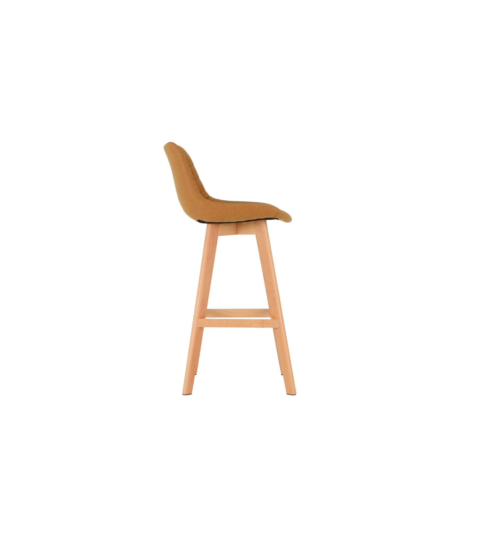 Brisbane Bar Chair Mustard Faux Leather