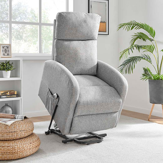 Barker Lift & Tilt Recliner Chair (Dual Motor) - Grey