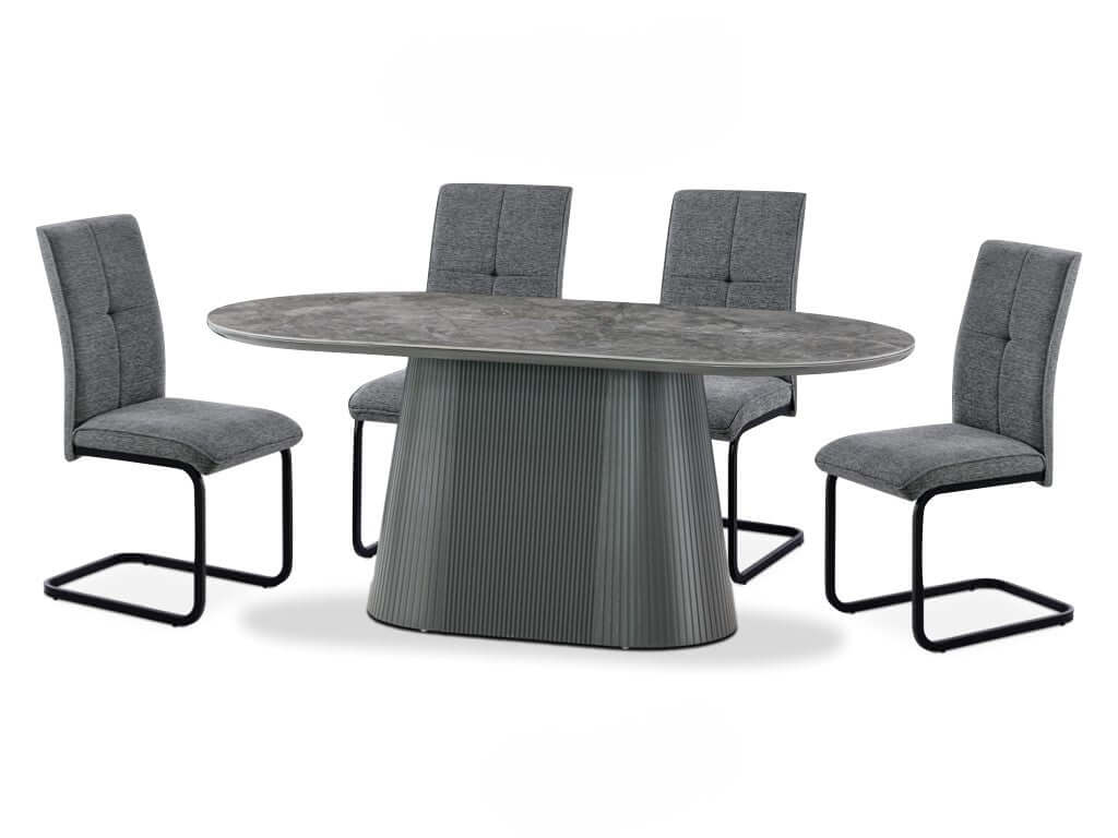 Barletta Sintered Stone Dining Set (Table + 6 Venezia Chairs)