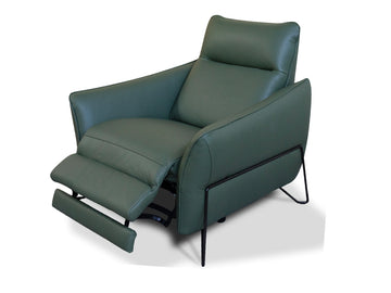 Bellagio RX Electric Armchair - Green Leather