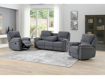 Belmont 3+1+1 Recliner Sofa Suite - Grey