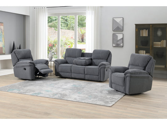 Belmont 3+1+1 Recliner Sofa Suite - Grey