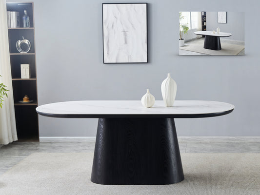 Calgary 200 cm Dining Table With White Table Top