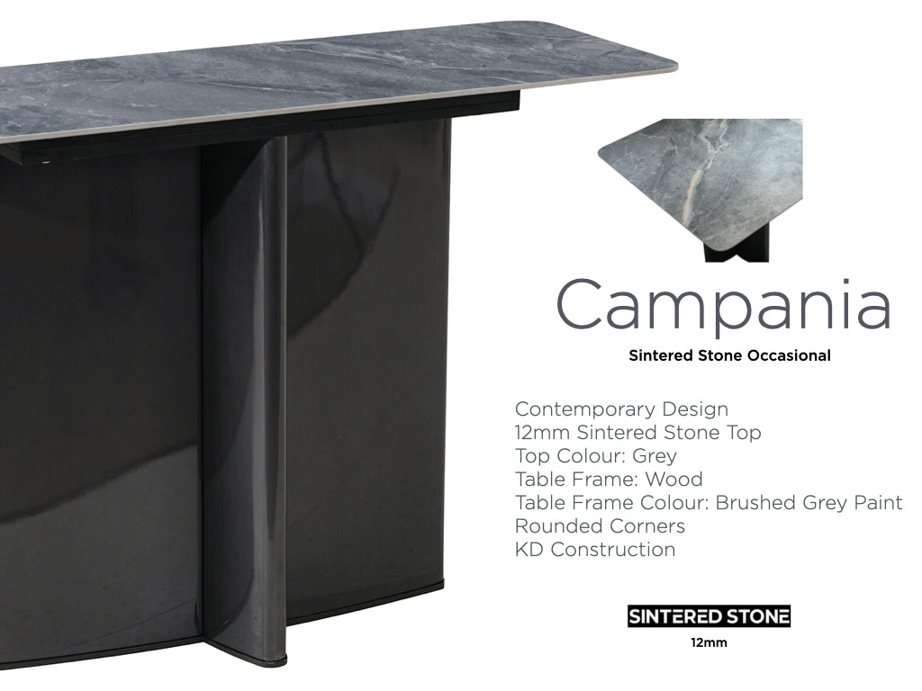 Campania Console Table - Sintered Stone Top