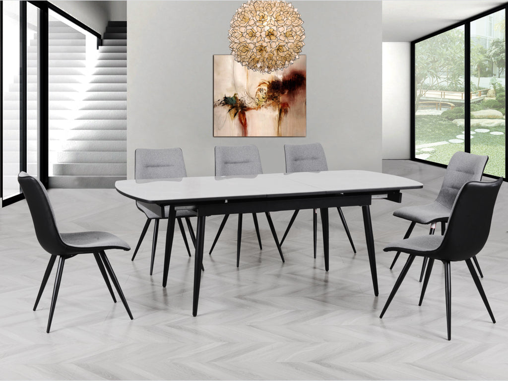 Cassino 160cm Automatic Extension Dining Table Grey