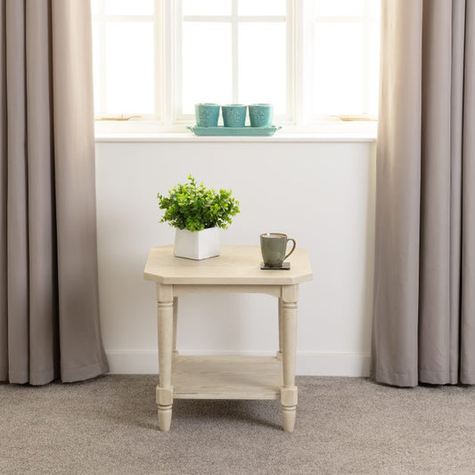 Chantilly Side Table - Antique Cream