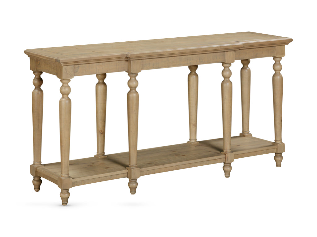 Chateau Rustic Pine Wood Console Table 165cm