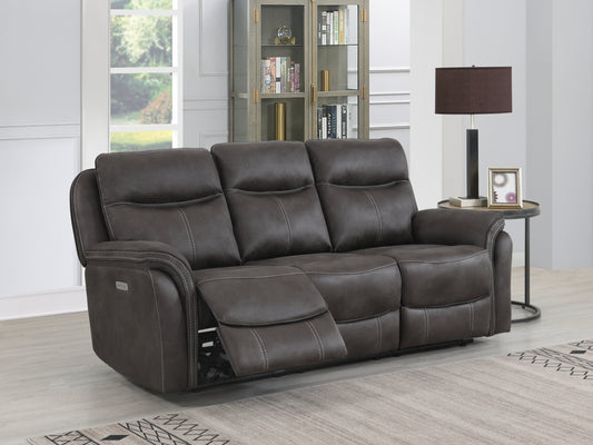 Claremont 3 Seater Electric Recliner Sofa - Grey