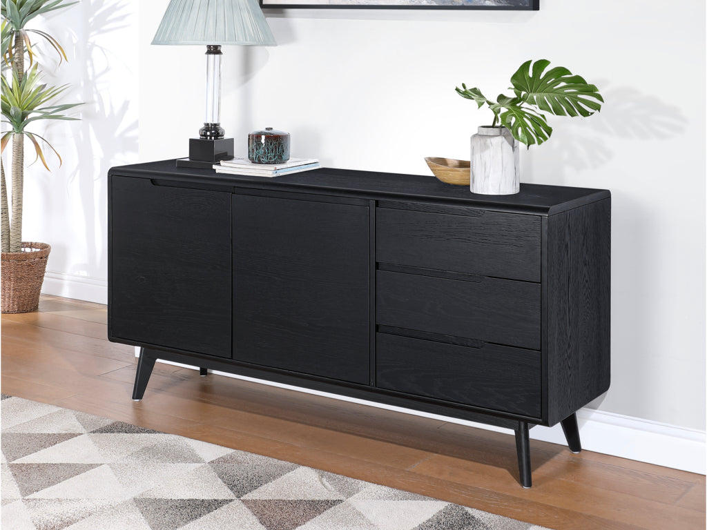 Carrington Triple Sideboard - Black