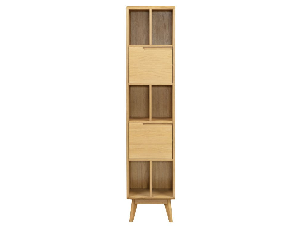 Carrington Large Single Bookcase - Oak