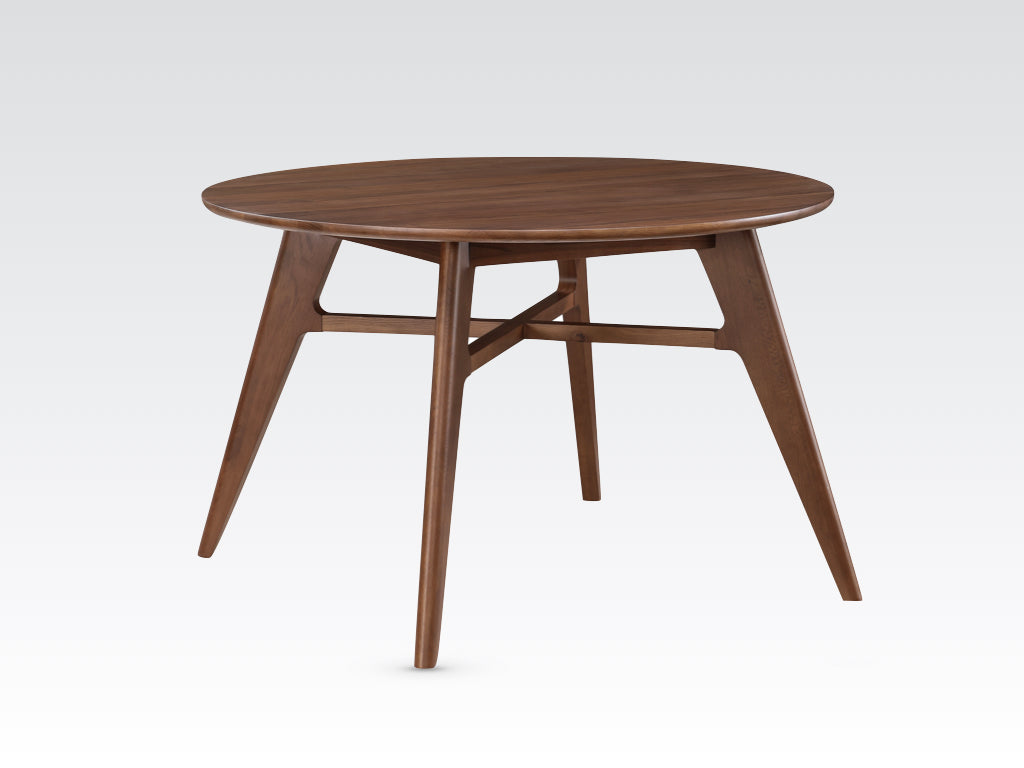 Carrington 120cm Round Dining Table - Walnut