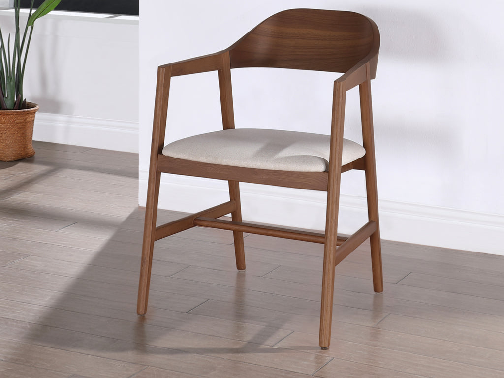 Carrington Carver Chairs - Walnut x2
