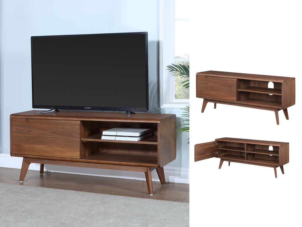 Carrington Double TV/DVD Unit -  Walnut 