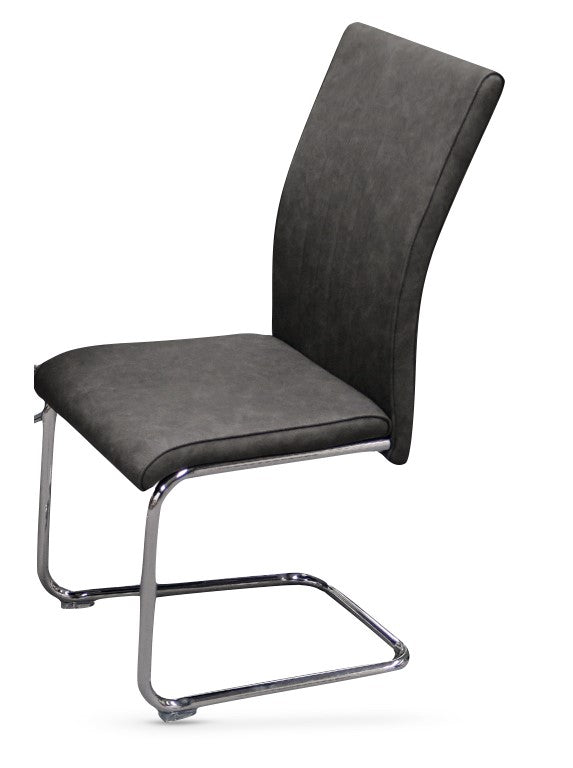 Castello Dining Chair Pair - Grey PU