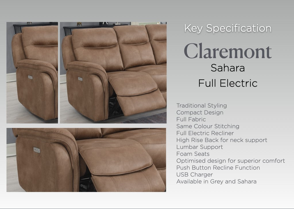 Claremont Armchair Electric (Sahara)