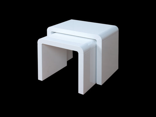 Clarus Nest of Tables - White Gloss