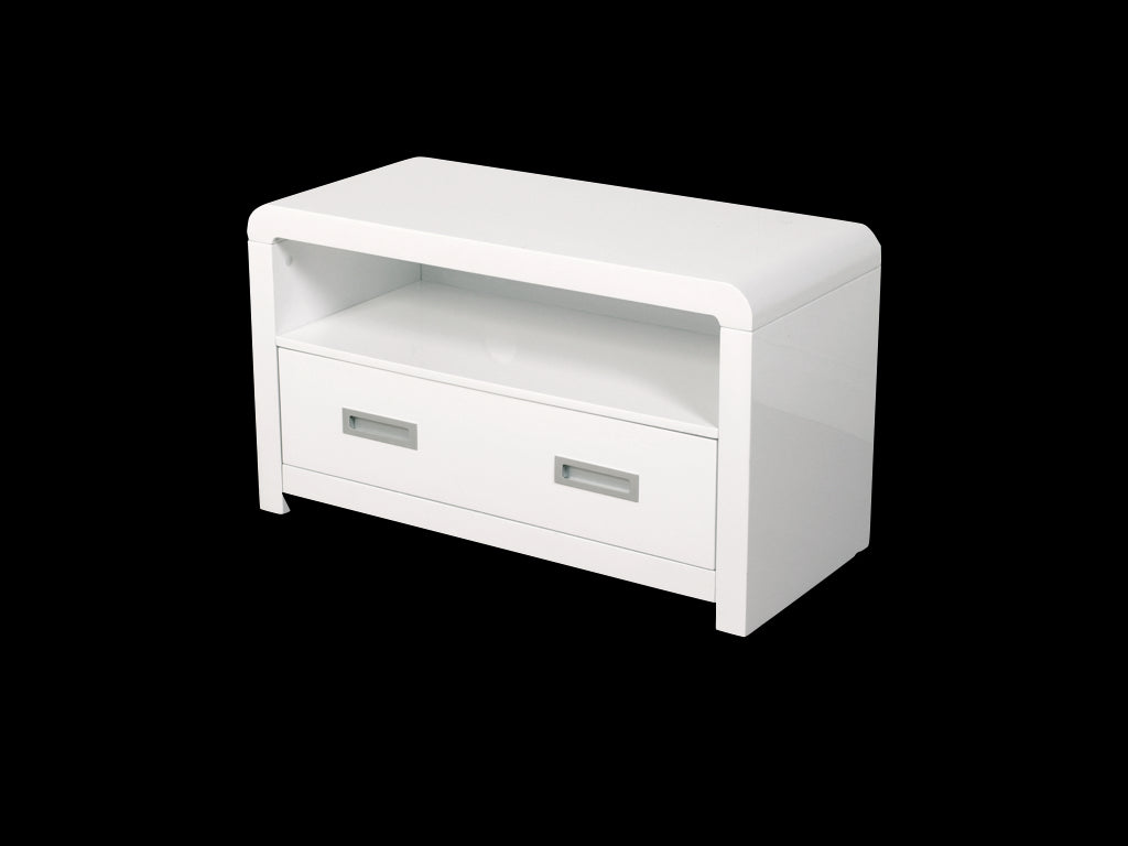 Clarus TV Unit/DVD Unit - White Gloss