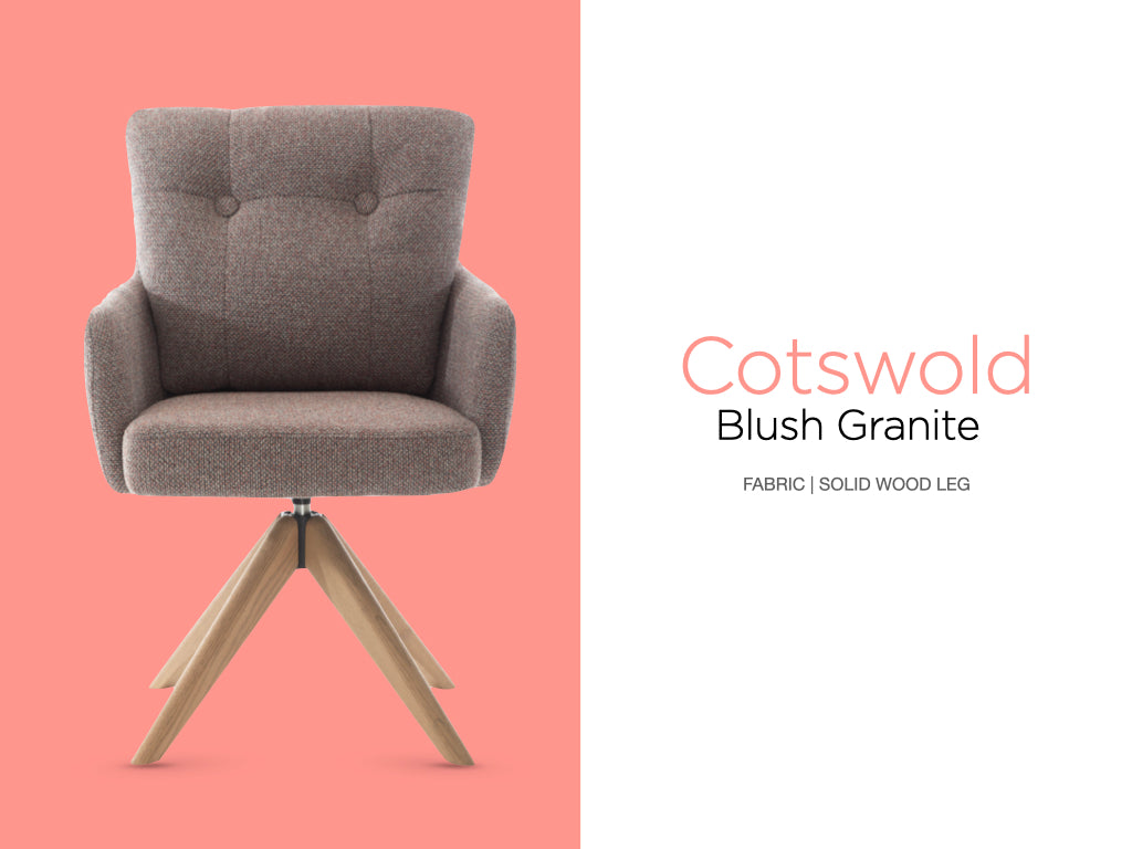 Cotswold Fabric Dining Chair Set of 2