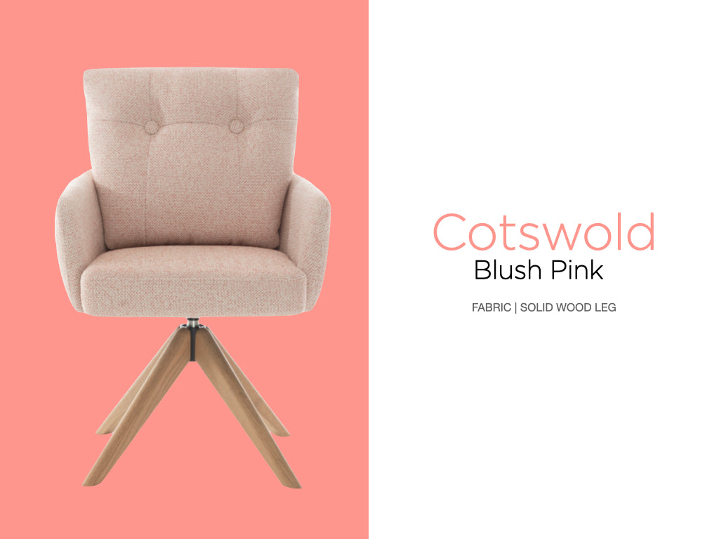 Cotswold Fabric Dining Chair Set of 2