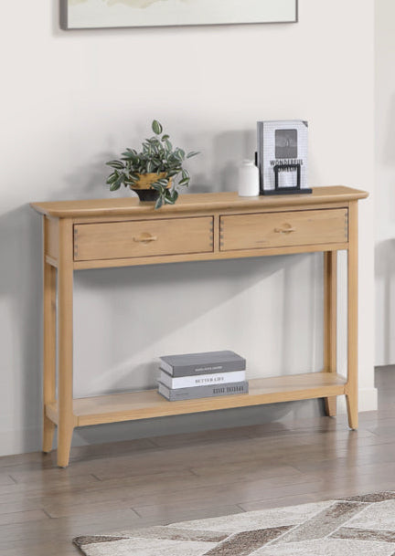 Cotswold Oak Console 2 Drawer